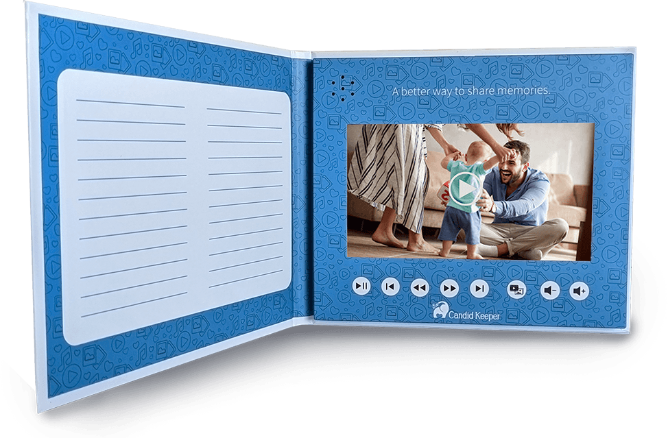 Candid Keeper Blue Video Memory Book